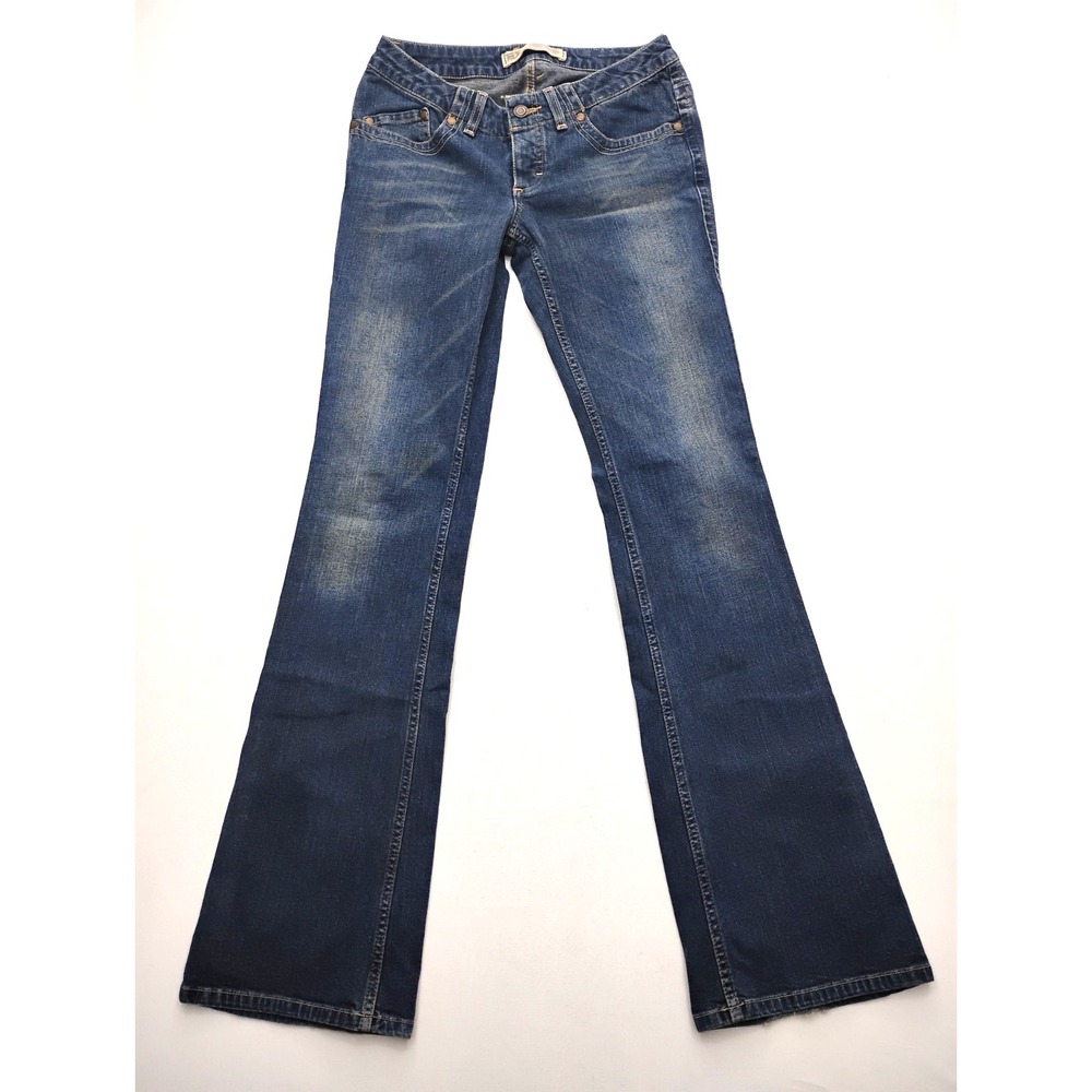 Express Vintage Y2K Low and sexy Flare button Fly Womens 6 Long Precision fit